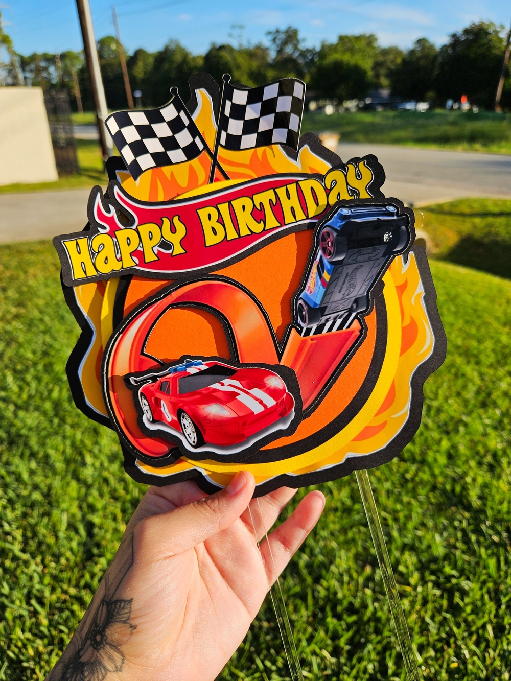 Hot Wheels Cake Topper